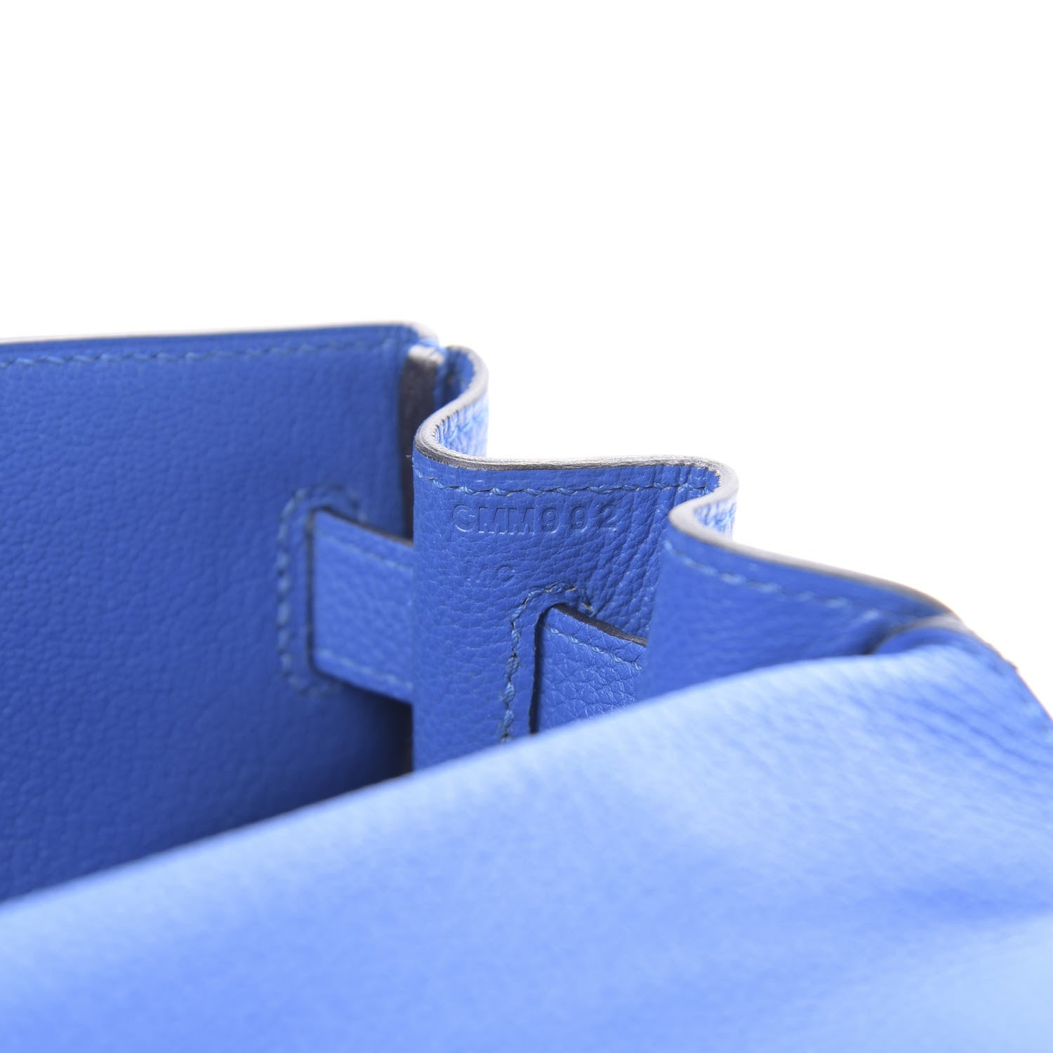 Hermes Togo Kelly Retourne 28 Bleu Zellige 7 of 11