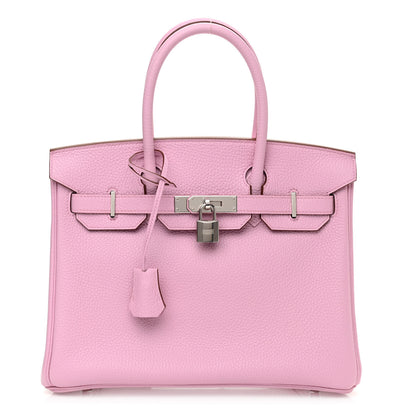 Hermes Taurillon Clemence Birkin 30 Mauve Sylvestre 1 of 11