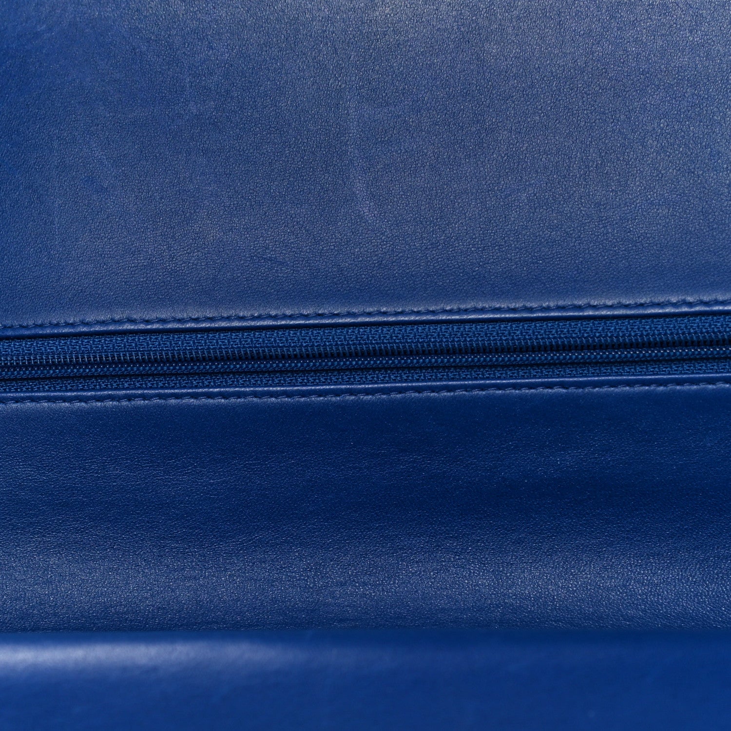 Chanel Lambskin Quilted Jumbo Double Flap Blue 12 of 14