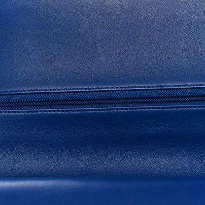Chanel Lambskin Quilted Jumbo Double Flap Blue 12 of 14
