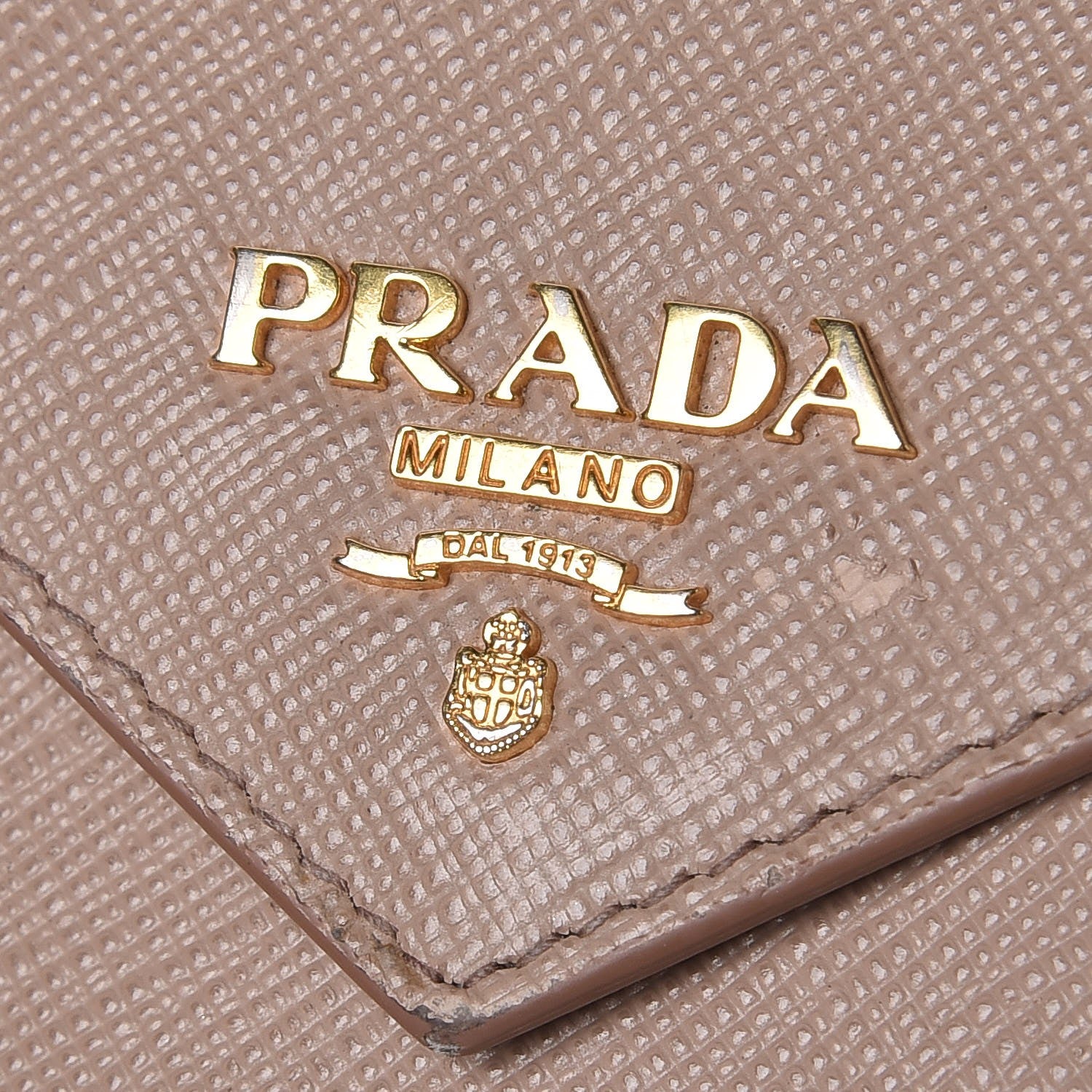 Prada Saffiano Compact Envelope Wallet Cammeo 8 of 10