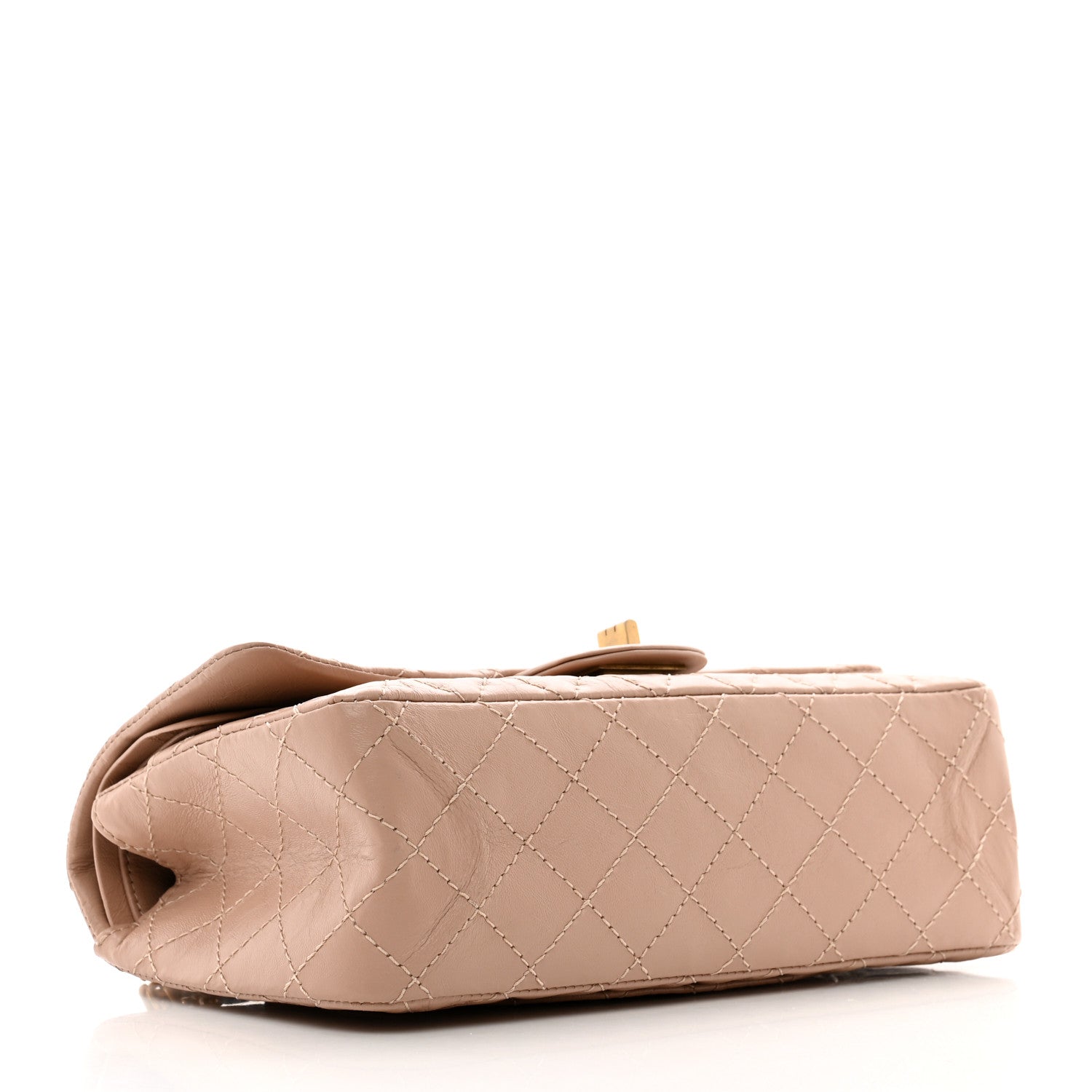 Chanel Aged Calfskin Quilted 2.55 Reissue 225 Flap Light Beige 4 of 10
