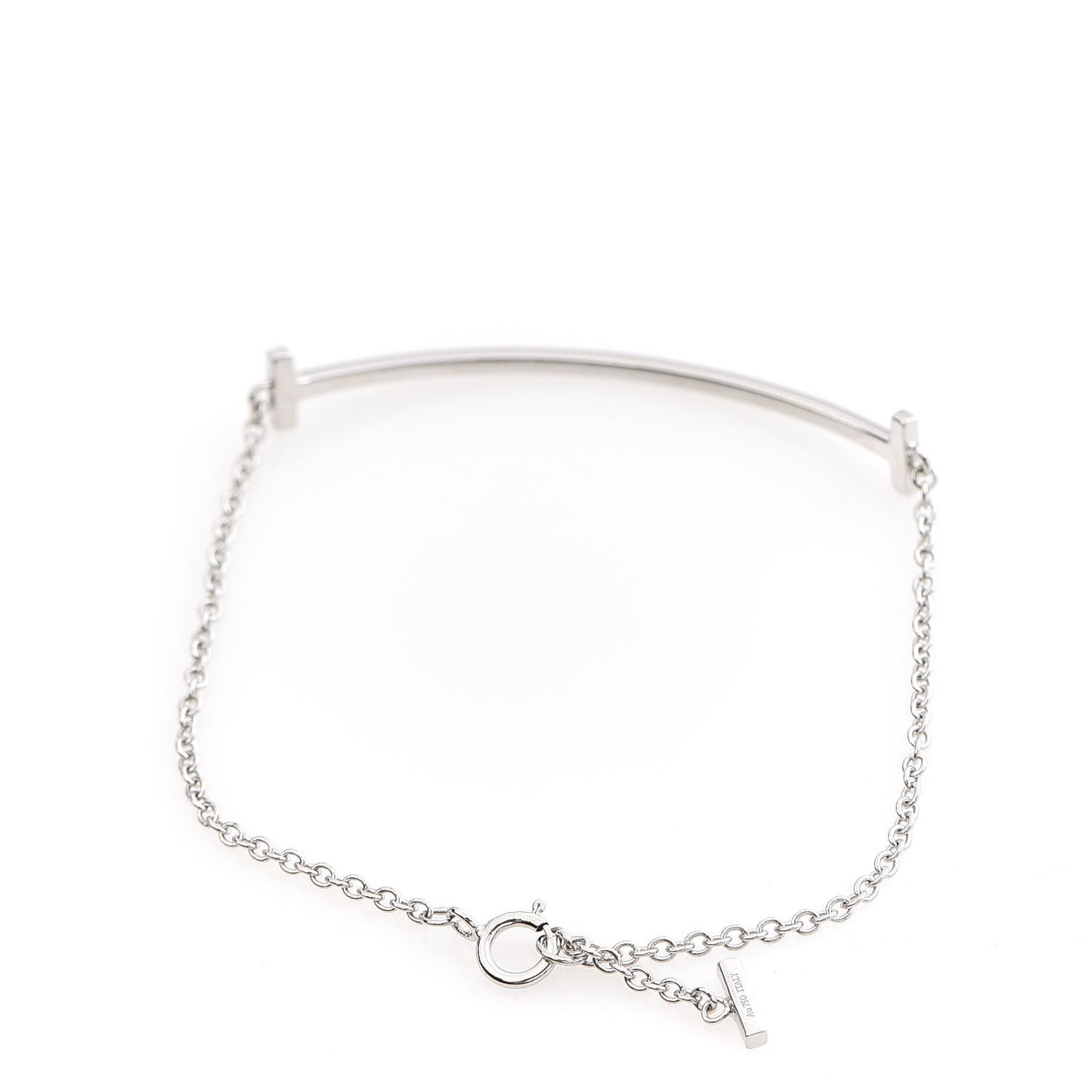 18K White Gold T Smile Bracelet