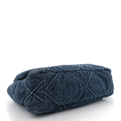 Chanel Denim Quilted Large Chanel 19 Flap Blue 4 of 10