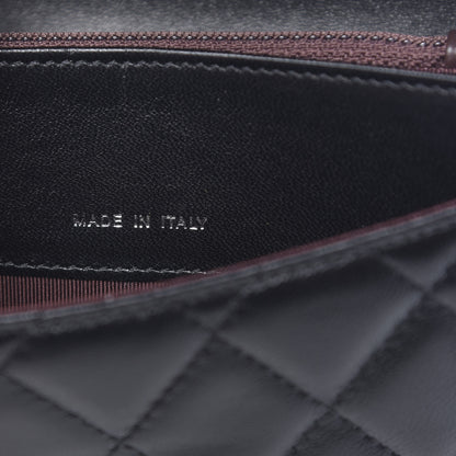 Chanel Lambskin Quilted Small Flap Wallet Black 7 of 9