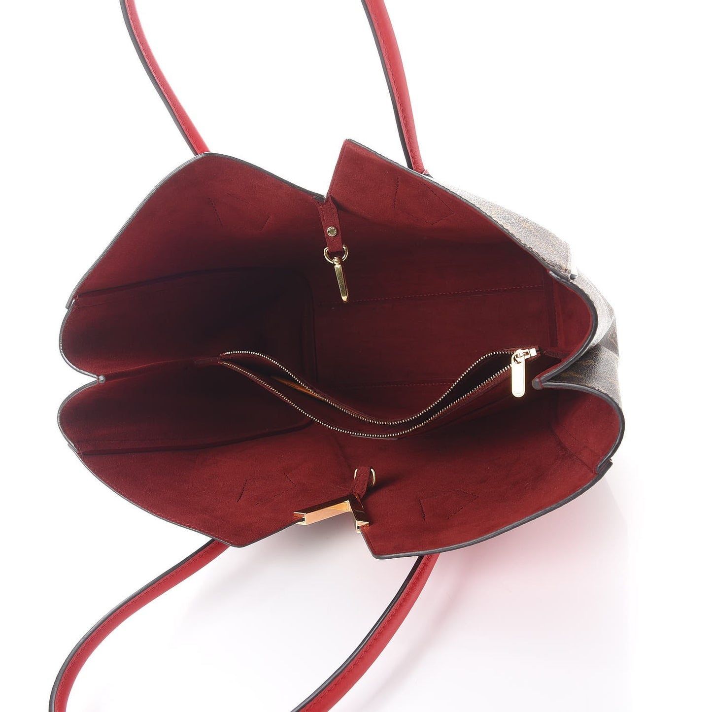 Calfskin Monogram Kimono Tote Cherry
