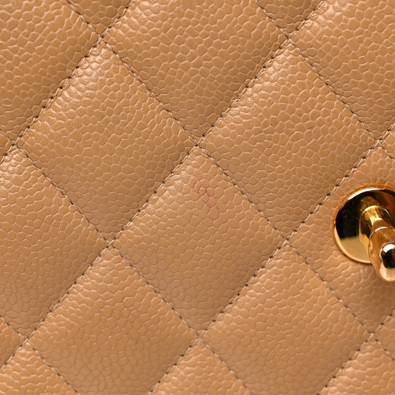 Chanel Caviar Quilted Jumbo Single Flap Beige 14 of 22