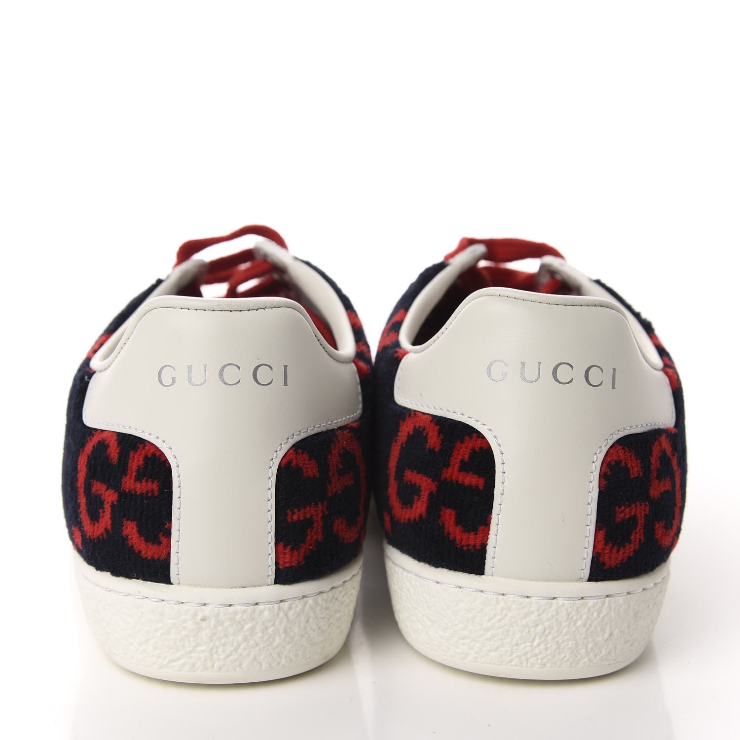 Gucci Terry Cloth GG Monogram Web Womens Ace Sneakers 36 Blue Red 5 of 10