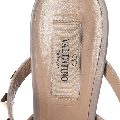 Valentino Garavani Nappa Rockstud 90mm Cage Mules 37.5 Black Poudre 7 of 14