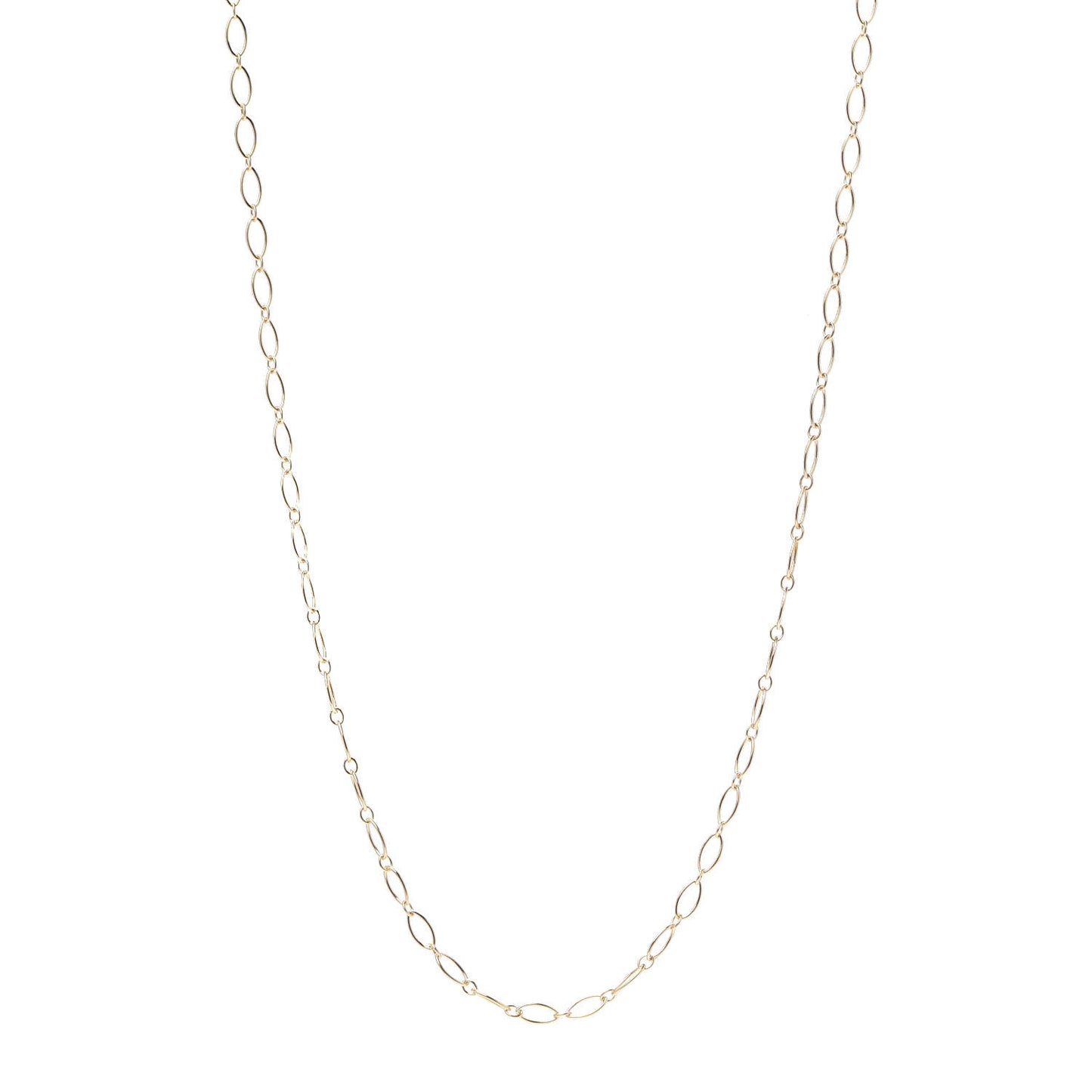 18K Rose Gold Oval Link Chain
