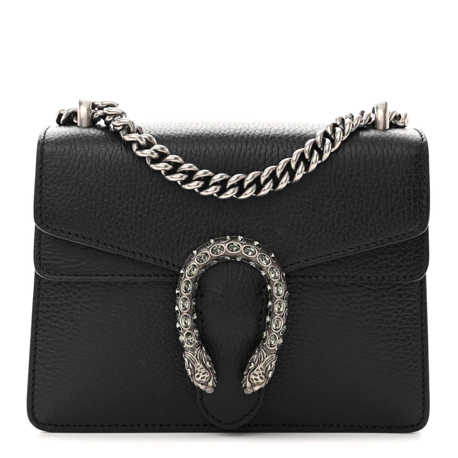 Gucci Calfskin Mini Dionysus Shoulder Bag Black 1 of 12