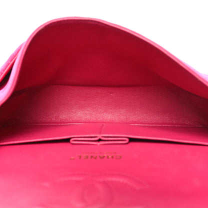 Chanel Velvet Quilted Medium Double Flap Pink 5 of 16