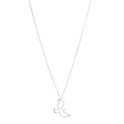 Tiffany Sterling Silver Paloma Picasso Dove Pendant Necklace 1 of 6