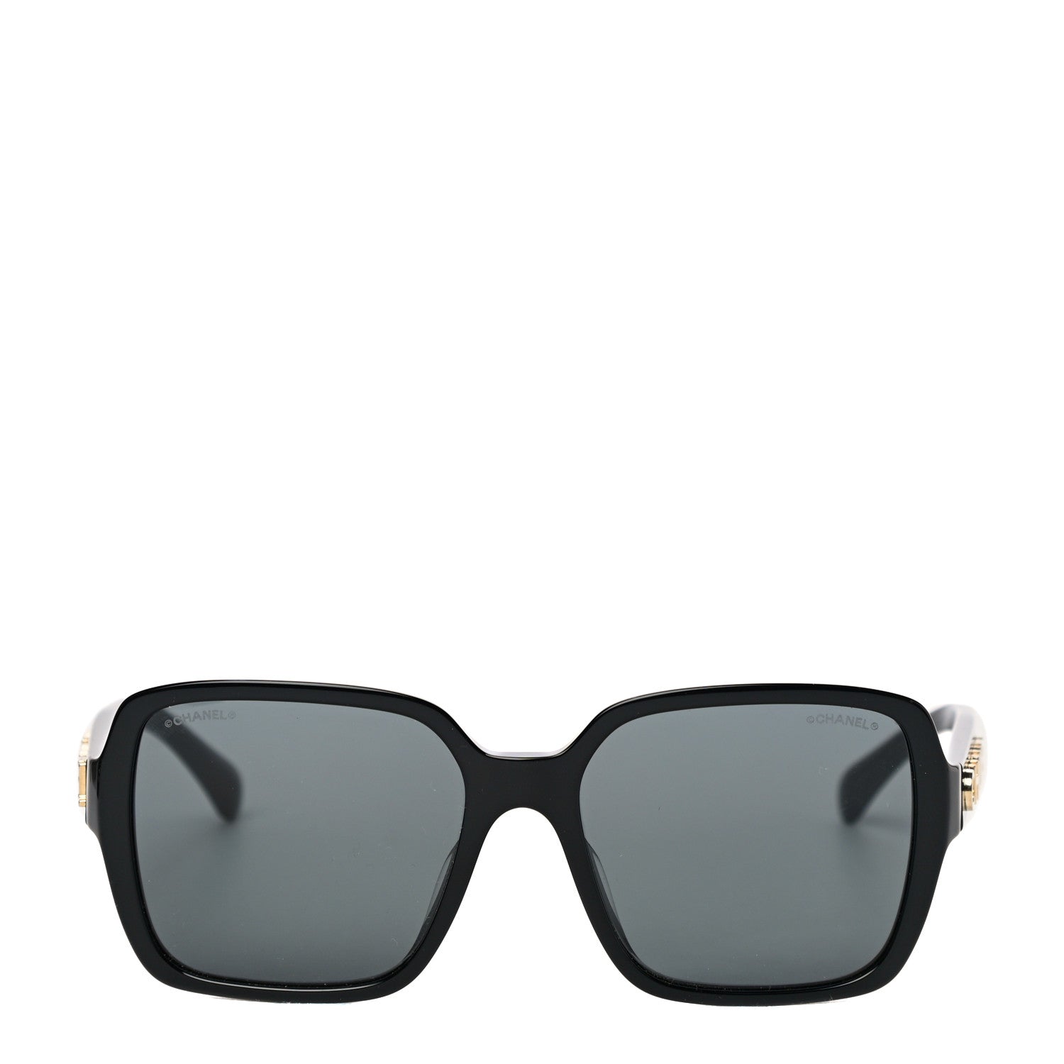 Chanel Acetate Square Sunglasses 5408 Black 4 of 7