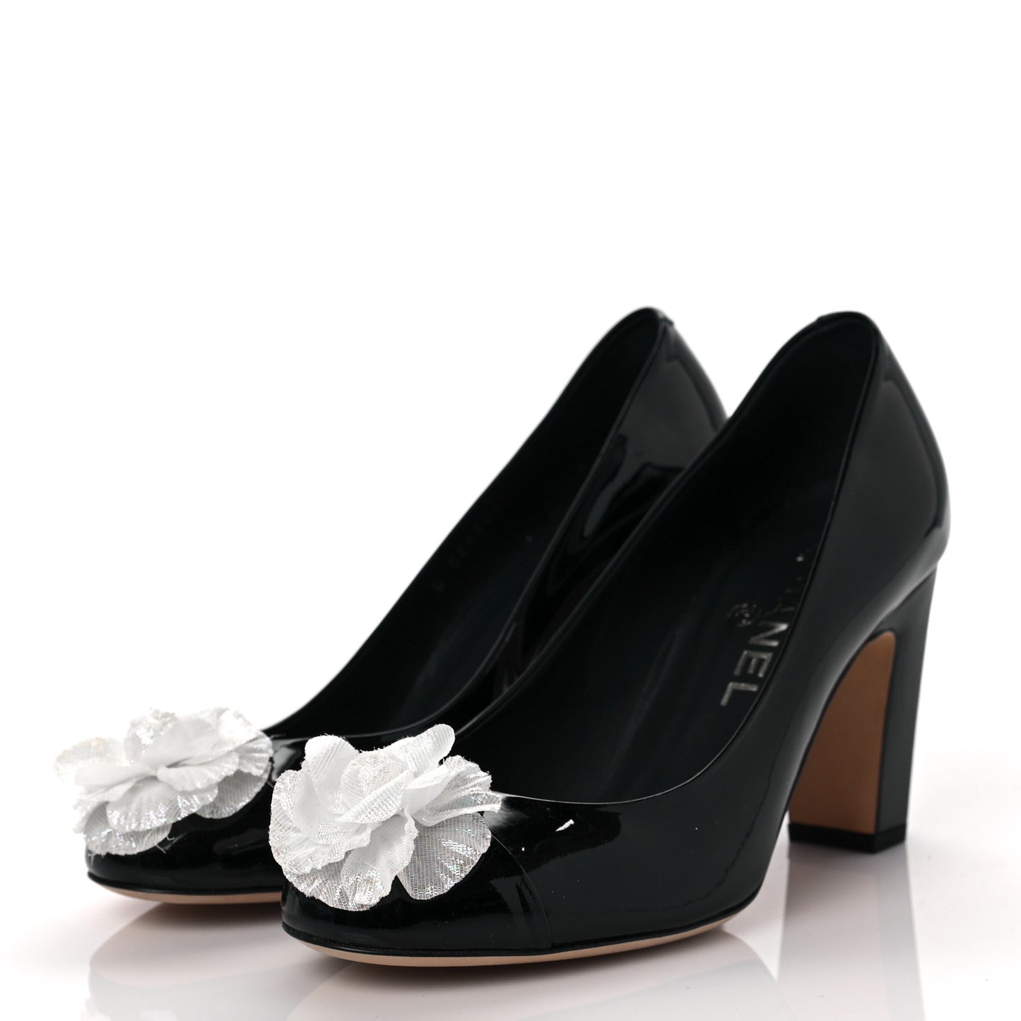 Patent Camellia CC Cap Toe Pumps 37 Black