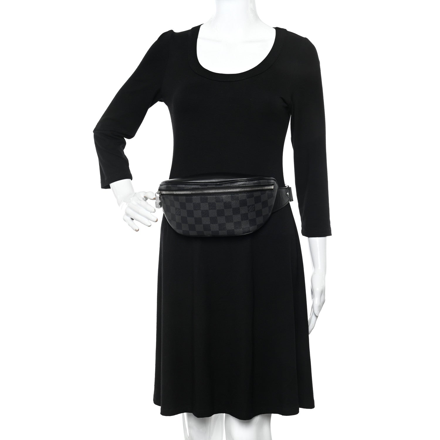 Louis Vuitton Damier Graphite Campus Bumbag Black 2 of 11