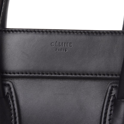 Celine Natural Calfskin Medium Phantom Luggage Navy Blue 6 of 9