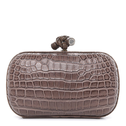 Bottega Veneta Crocodile Knot Clutch 1 of 9
