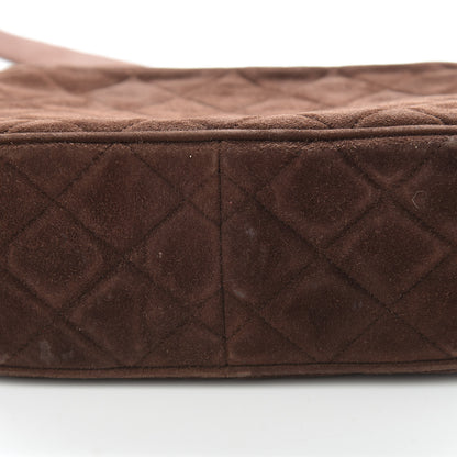 Chanel Suede Quilted Tassel CC Camera Case Brown 14 of 15