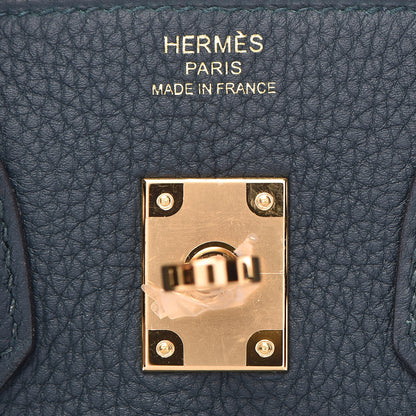 Hermes Togo Birkin 25 Vert Cypress 21 of 32