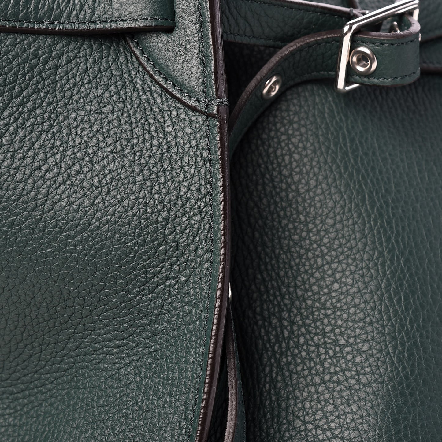 Supple Calfskin Medium Big Bag Dark Green