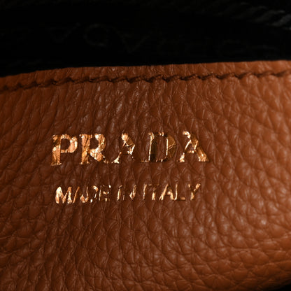 Prada Vitello Daino Soft Mini Hobo Messenger Bag Caramel 6 of 9