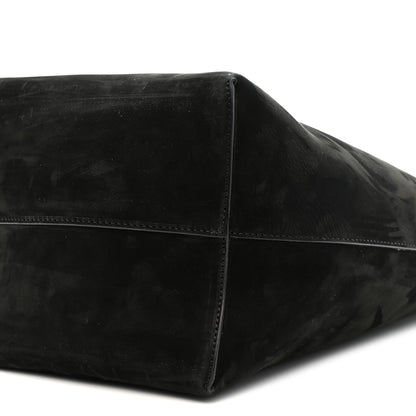 The Row Suede Calfskin Medium N/S Park Tote Black 9 of 9