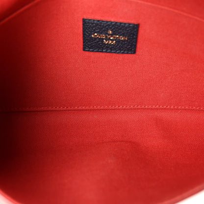 Louis Vuitton Empreinte Pochette Felicie Chain Wallet Marine Rouge 5 of 11