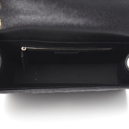Saint Laurent Grain De Poudre Large Tri-Quilt Monogram Satchel Black 4 of 10
