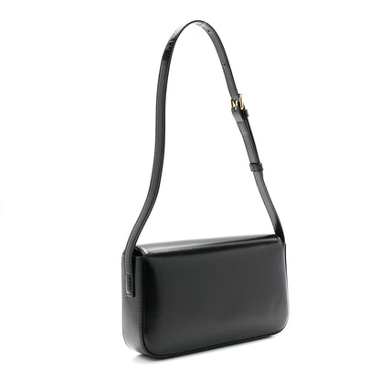 Celine Shiny Calfskin Triomphe Shoulder Bag Black 3 of 10