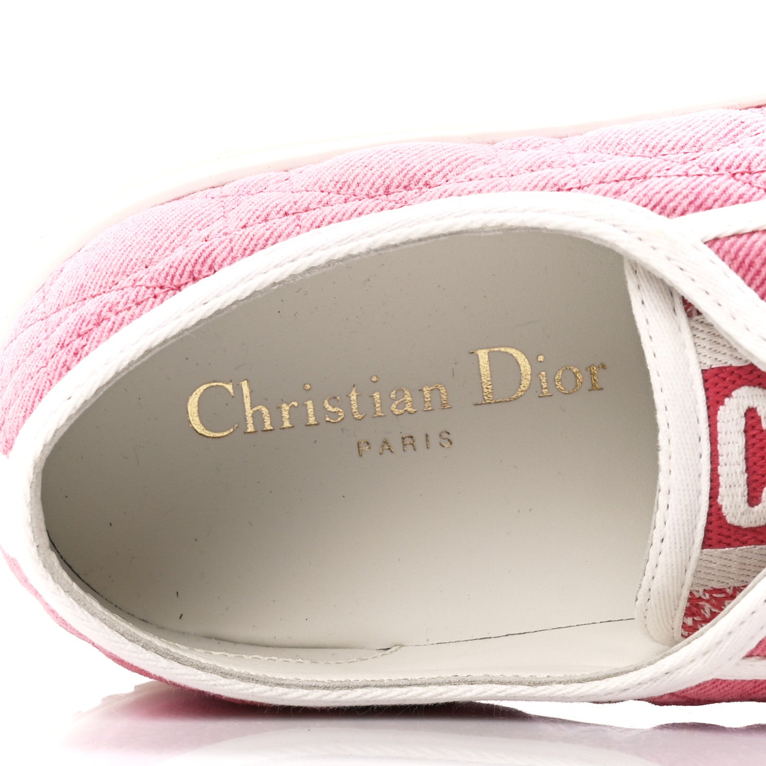 Christian Dior Canvas Walk 'N' Dior Low Top Sneakers 41 Taffy Pink 8 of 10
