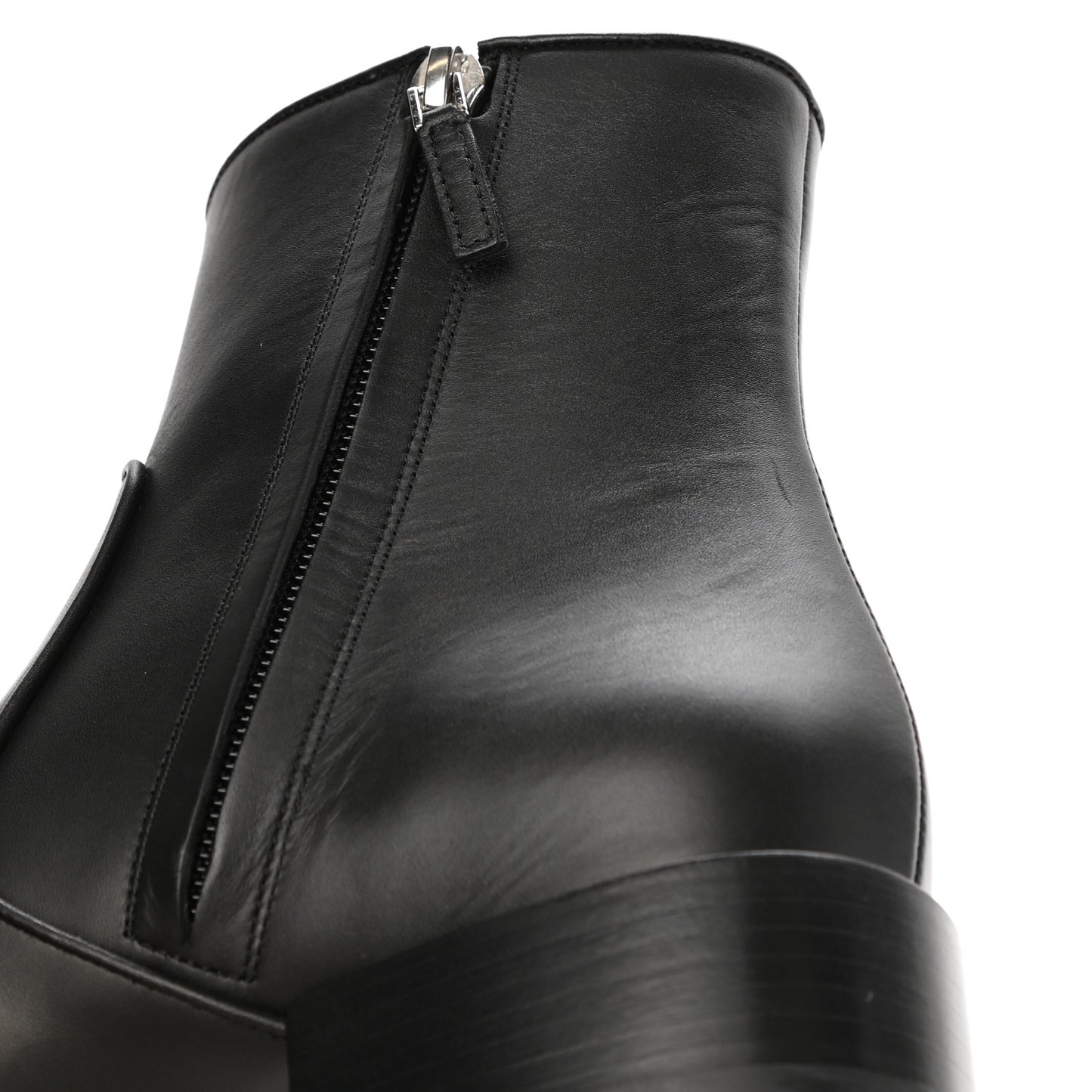 Calfskin Ankle Boots 36.5 Black