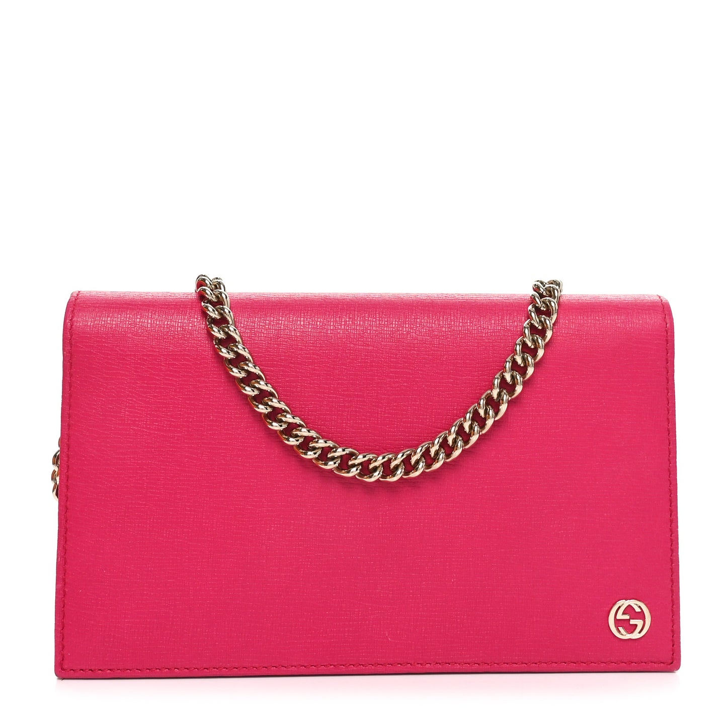 Textured Calfskin Medium Betty Chain Wallet Blossom