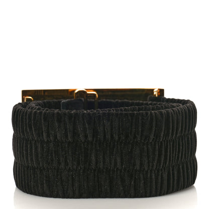 Fendi Velvet Maxi FF Stretch Belt 75 30 Black 2 of 3