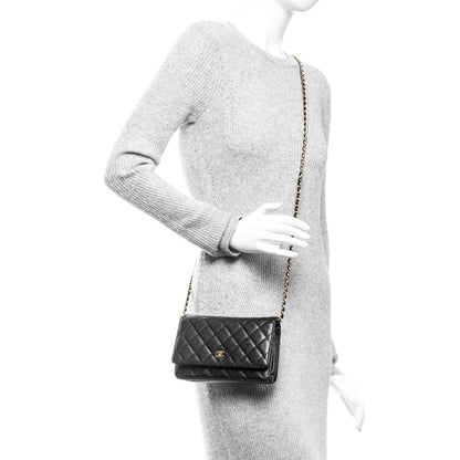 Chanel Caviar Quilted Wallet On Chain WOC Black 2 of 8