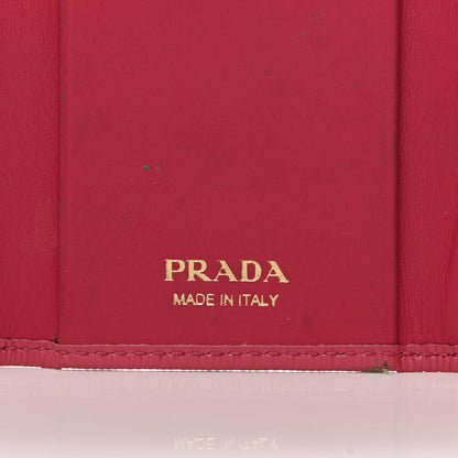 Prada Vitello Move Metal 6 Key Holder Peonia 6 of 8