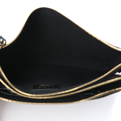 Louis Vuitton Monogram Giant Jungle Pochette Double Zip Black 5 of 10