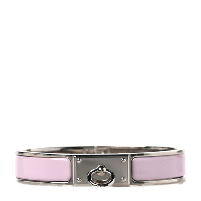 Hermes Enamel Clic Anneau Bracelet PM Rose Dragee 1 of 4