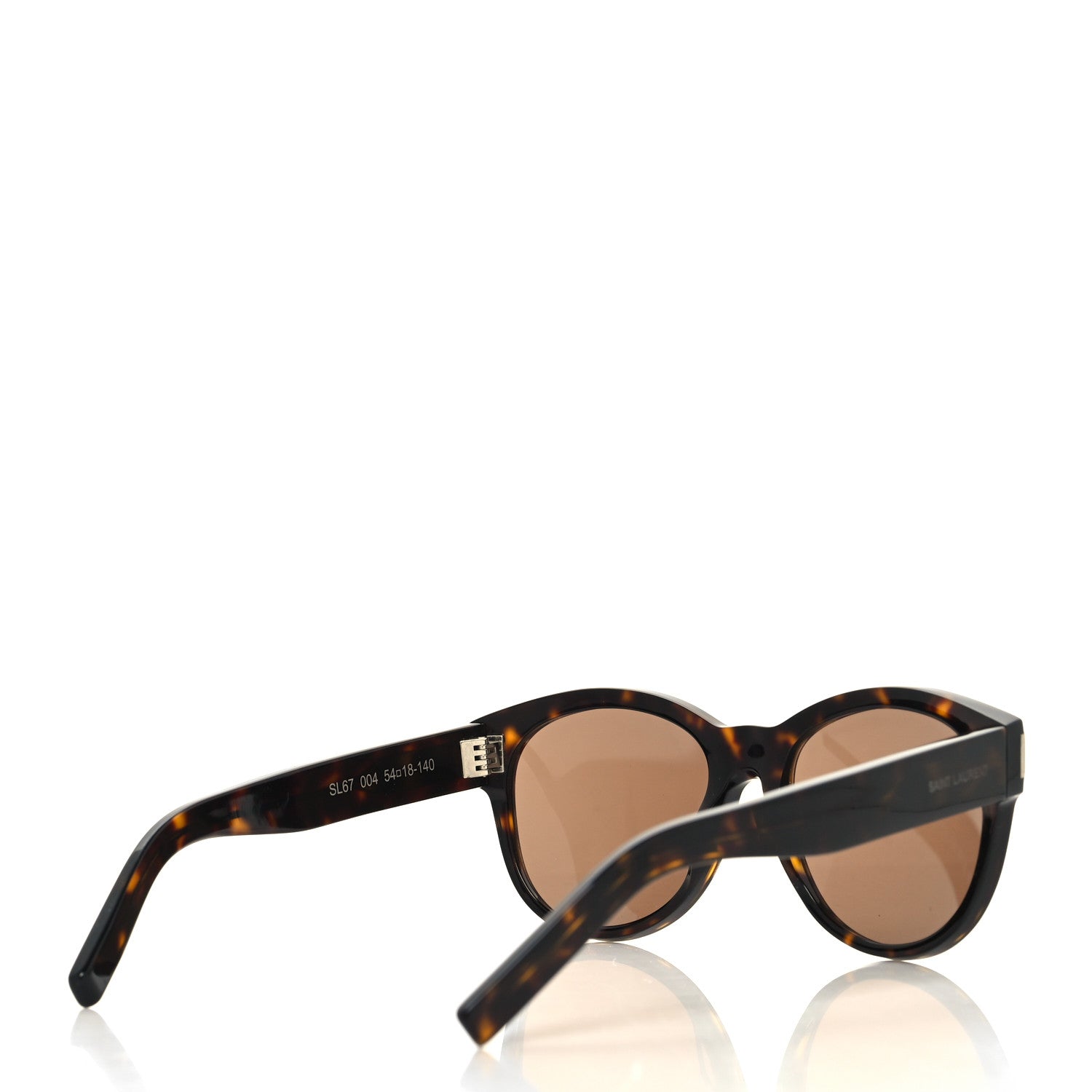 Saint Laurent Acetate Cat Eye Sunglasses SL67 004 Tortoise 4 of 8