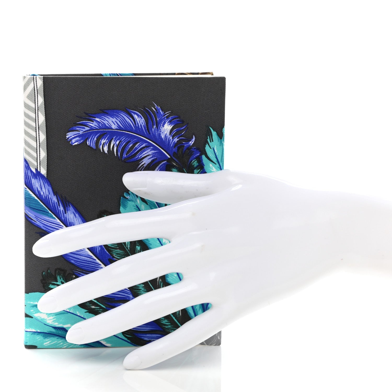 Hermes Silk Brazil Print Writing Pad Graphite 2 of 7