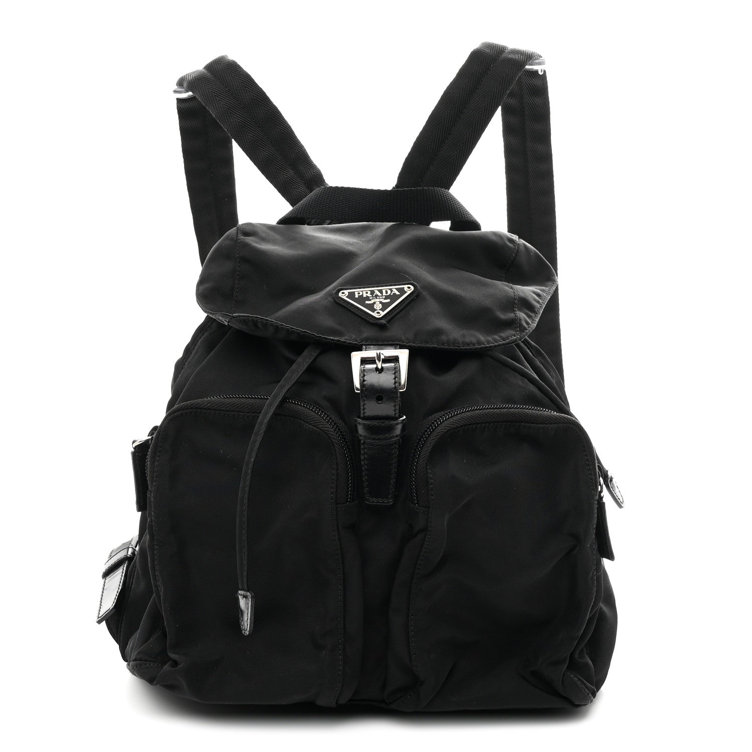 Prada Nylon Vela Medium Backpack Black 1 of 10