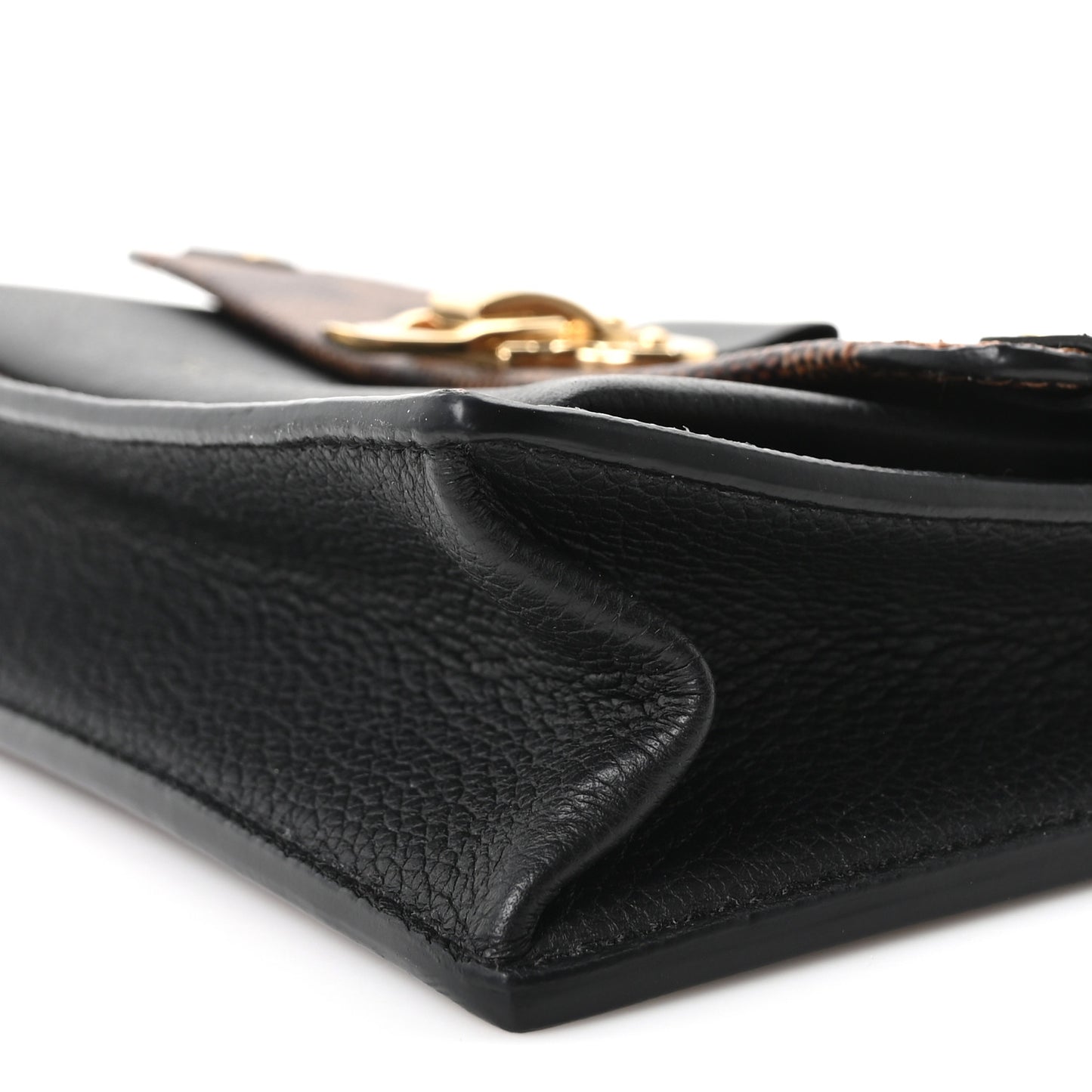 Damier Ebene Vavin Chain Wallet Black