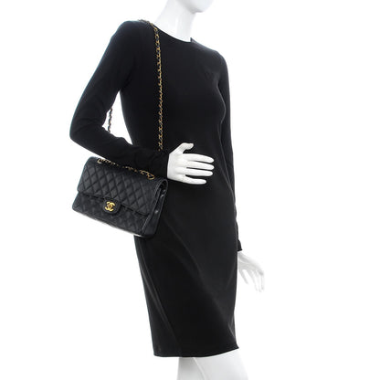 Chanel Caviar Quilted Medium Double Flap Black 2 of 10