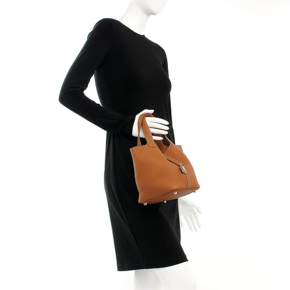 Hermes Taurillon Clemence Picotin Lock 18 PM Gold 2 of 7