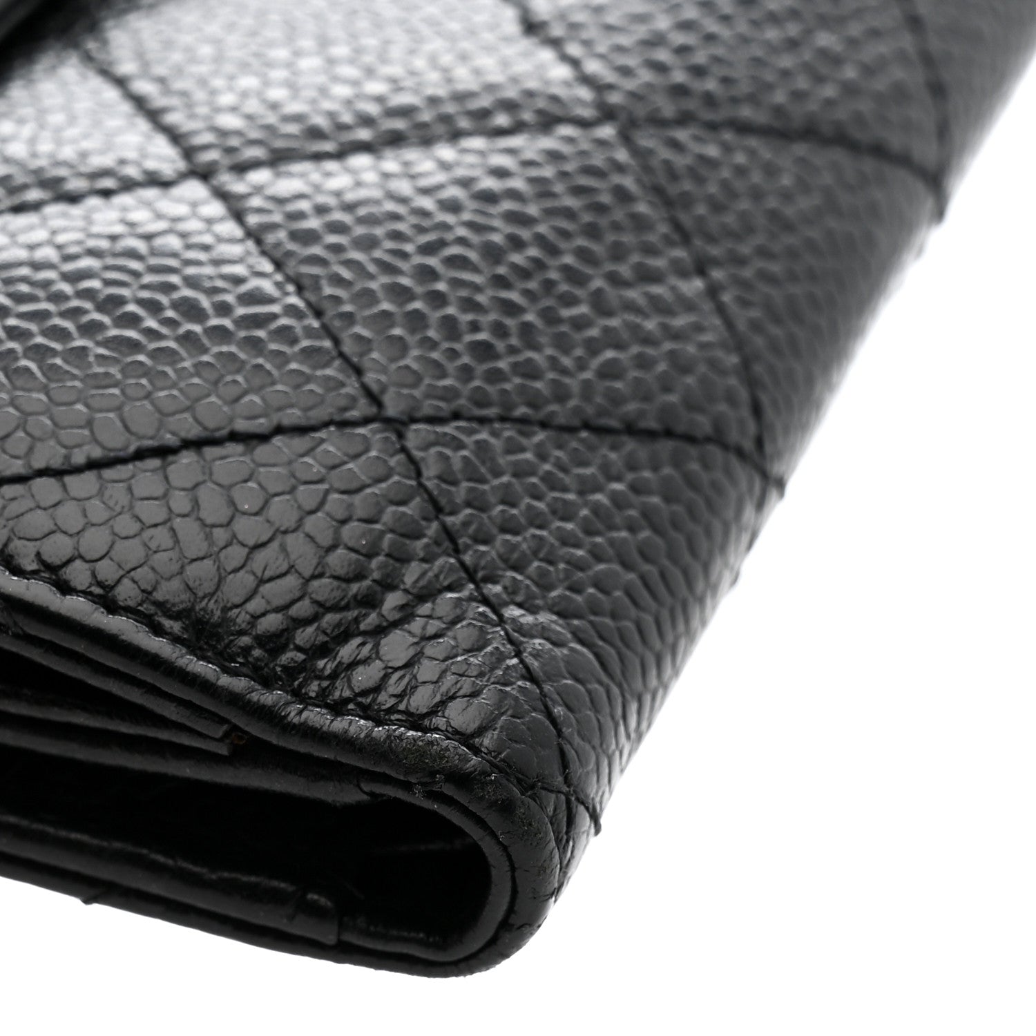 Chanel Caviar Quilted Compact French Flap Wallet Black 12 of 12