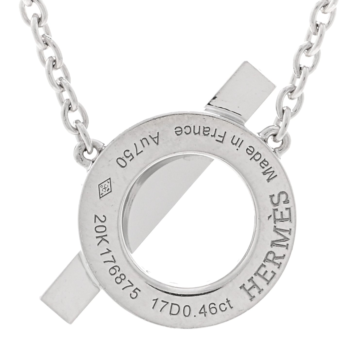18K White Gold Diamond Finesse Pendant Necklace