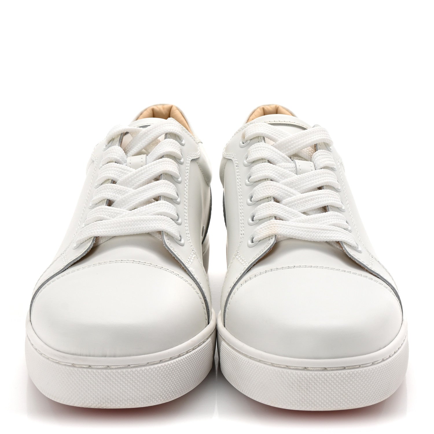 Christian Louboutin Calfskin Vieira Flat Sneakers 38.5 White 3 of 9