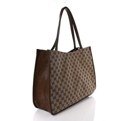 Gucci Monogram Horsebit 1955 Tote Bag Beige Brown Sugar 3 of 11