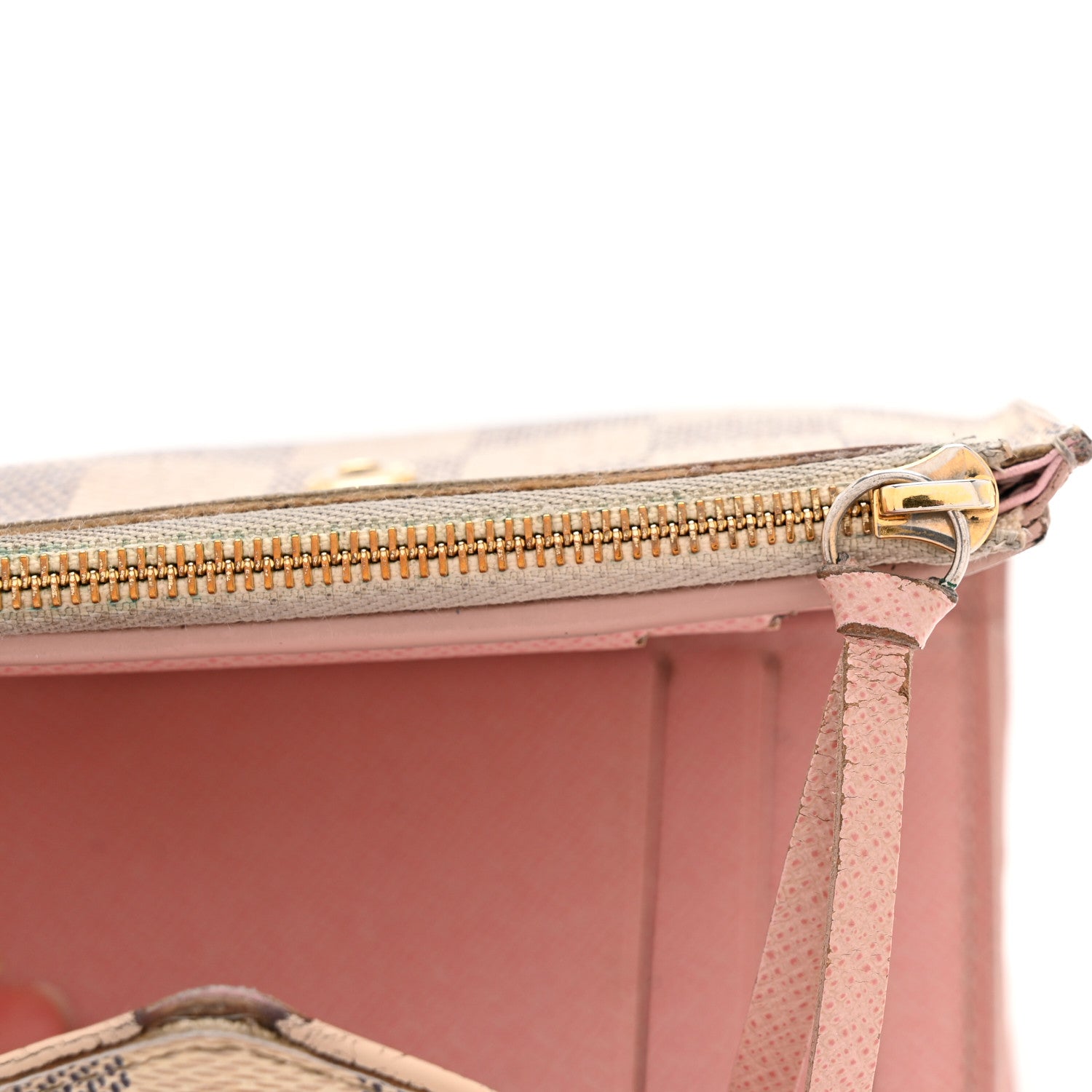 Louis Vuitton Damier Azur Victorine Wallet Rose Ballerine 9 of 13