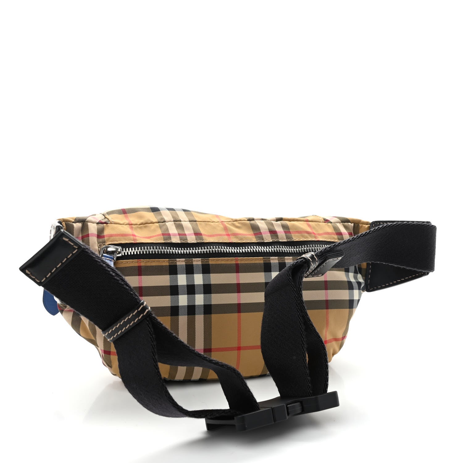 Burberry Nylon Vintage Check Cannon Bum Bag Archive Beige Black 3 of 9
